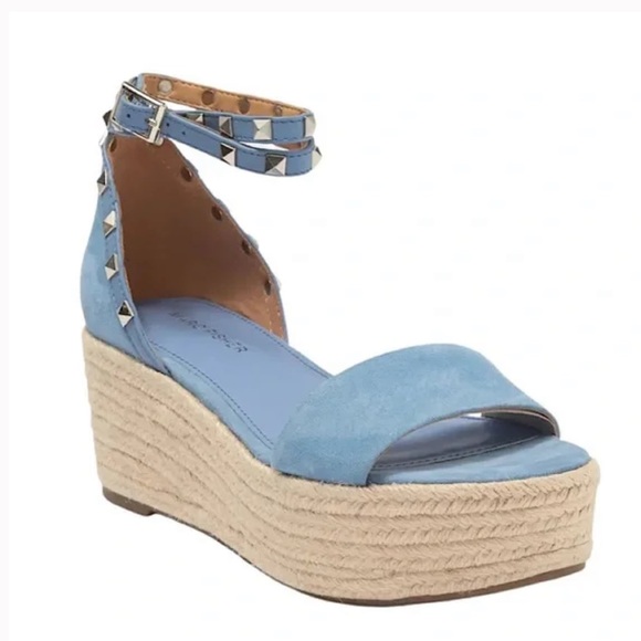 Marc Fisher Shoes - MARC FISHER Jazlyn Studded Ankle Strap Espadrille Sandal 7.5